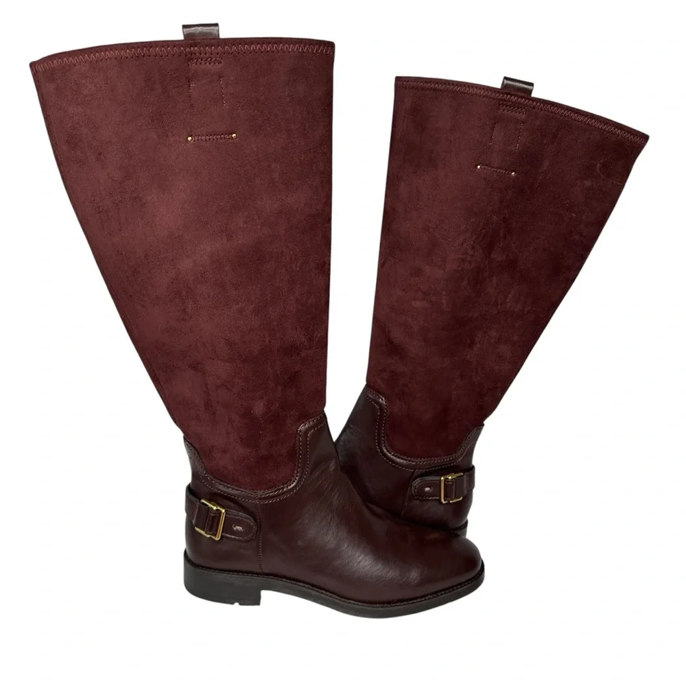 Franco Sarto Womens Merina Wide Calf Knee High Riding Boots NWT Size 8 WC - Picture 4 of 14